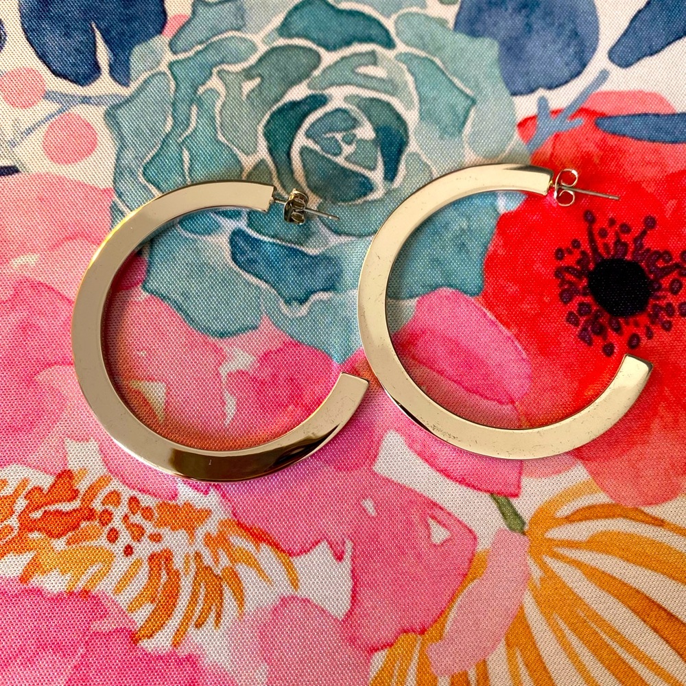 Uncommon James Elegant Silver Hoop Earrings
